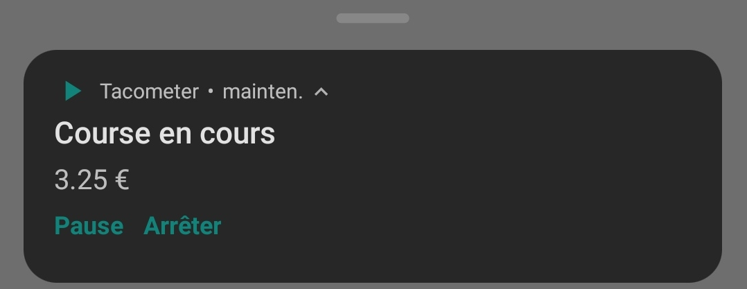 Compteur en course